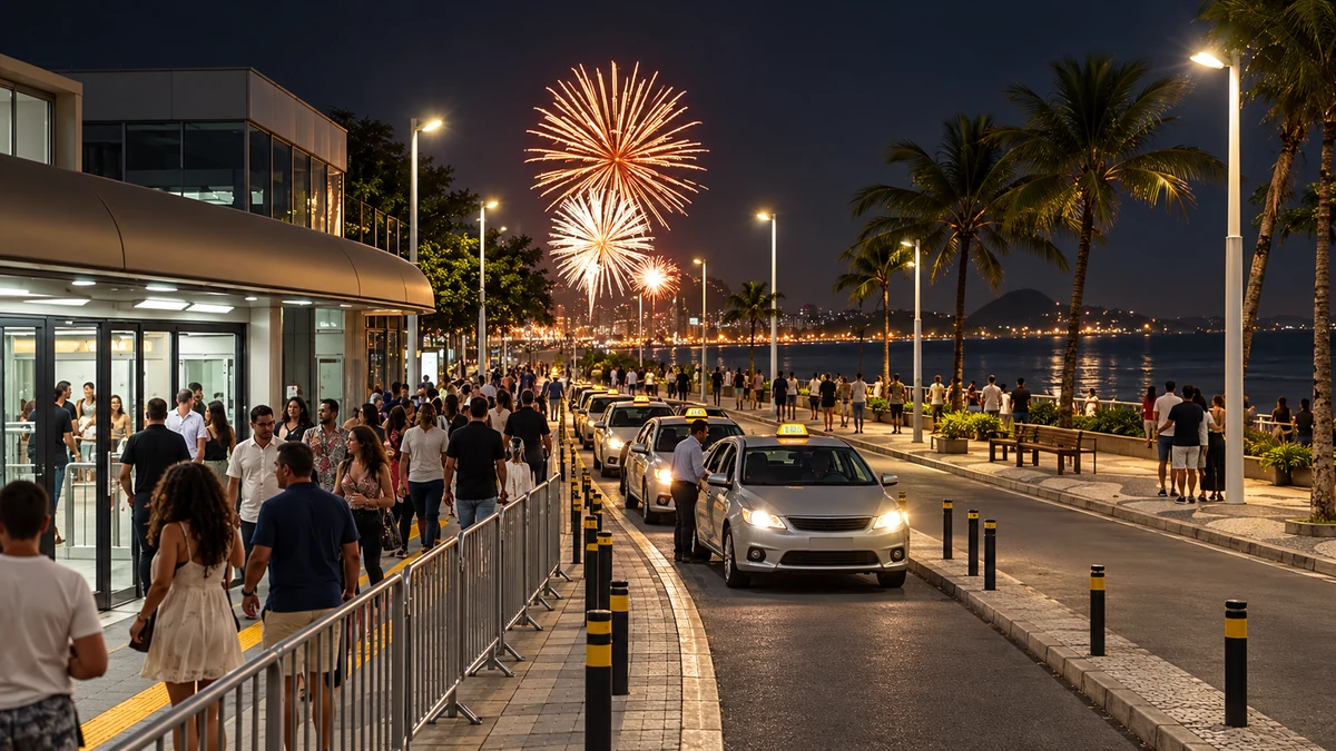 A coastal station and taxi rank separated from pedestrians A coastal station and taxi rank separated from pedestrians