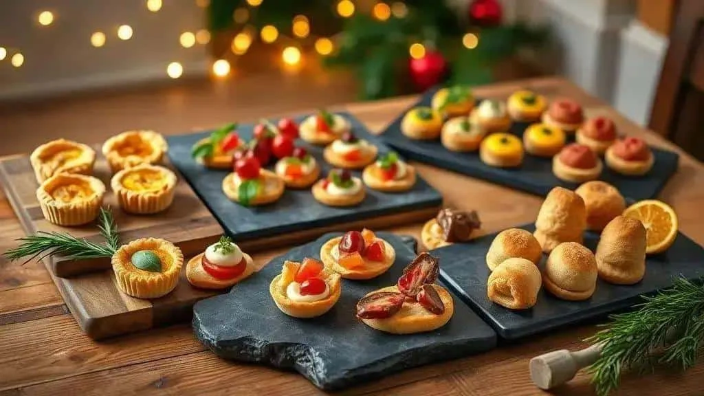 A selection of sweet and savoury party bites