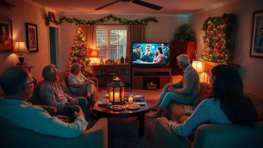 Adults watching television at Christmas Adults watching television at Christmas
