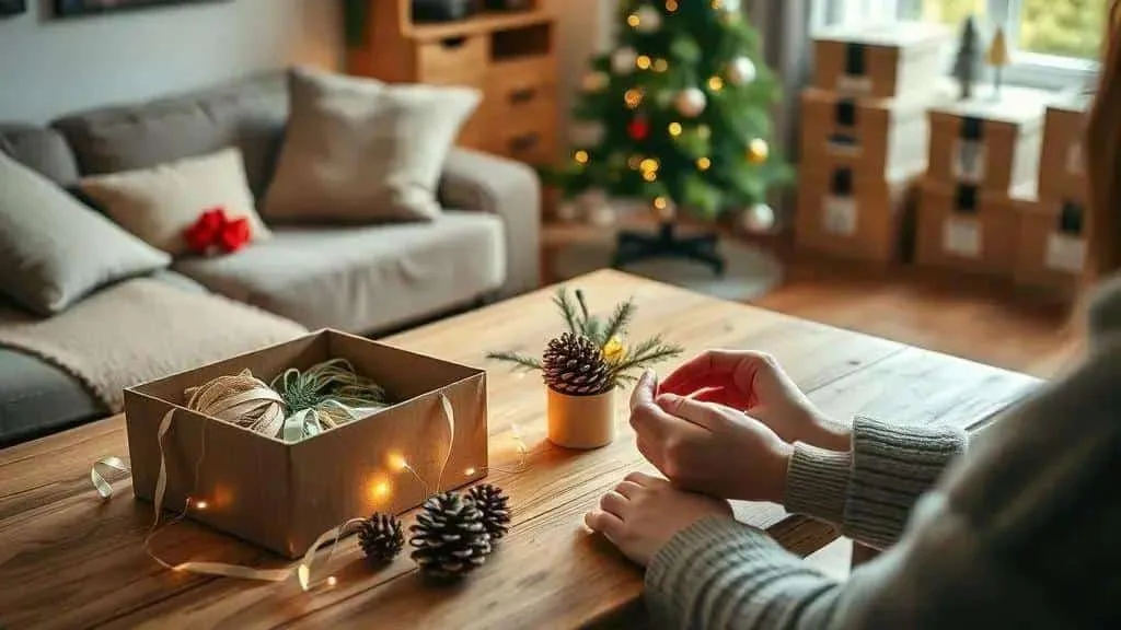 Arranging a string of Christmas lights