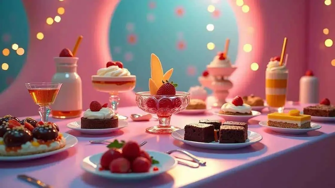 Assorted Christmas desserts