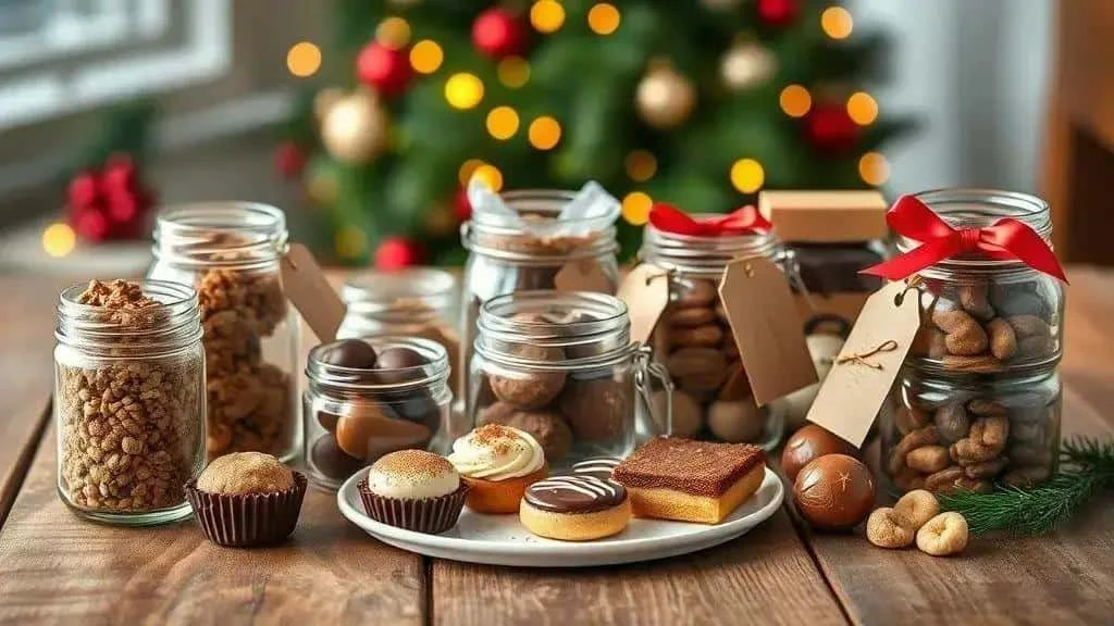 Assorted homemade sweets and edible gifts