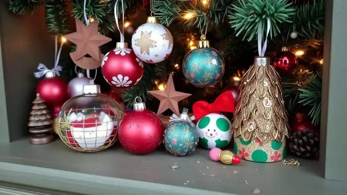 Baubles and handmade decorations