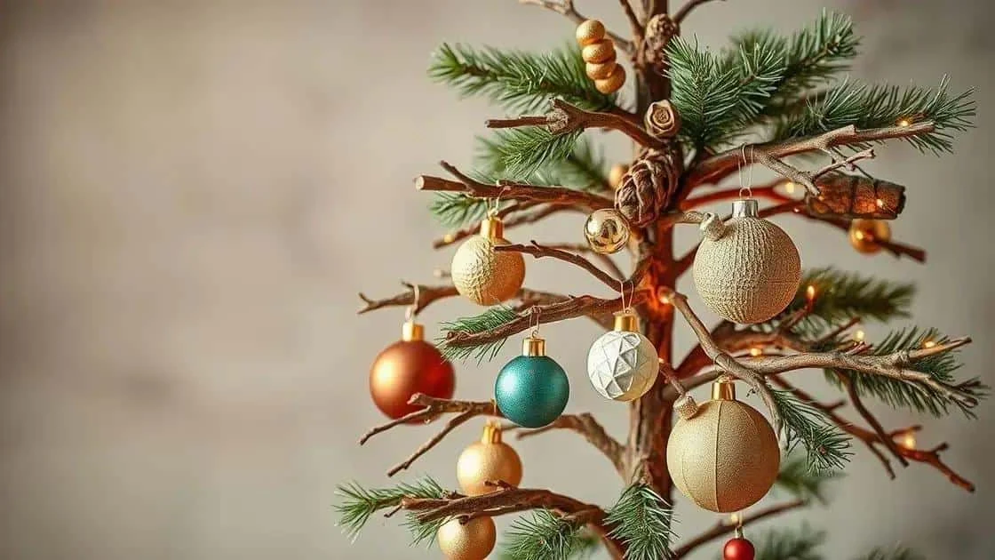 Branches arranged as an alternative Christmas tree Branches arranged as an alternative Christmas tree