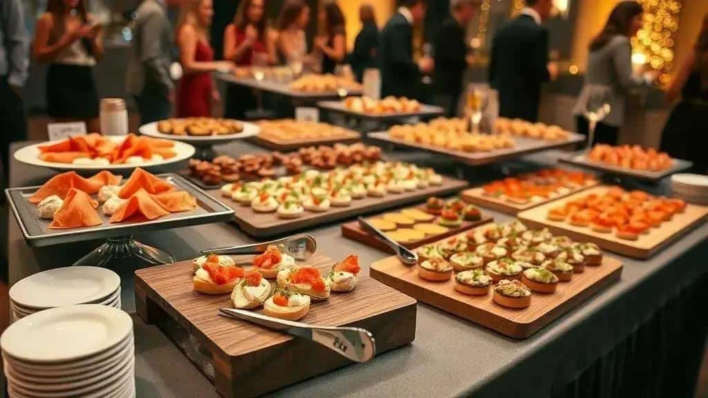 Canape buffet platters