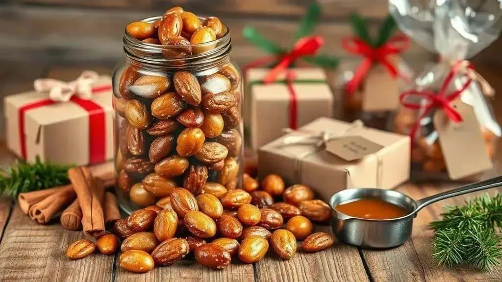 Caramelised nuts for gifting