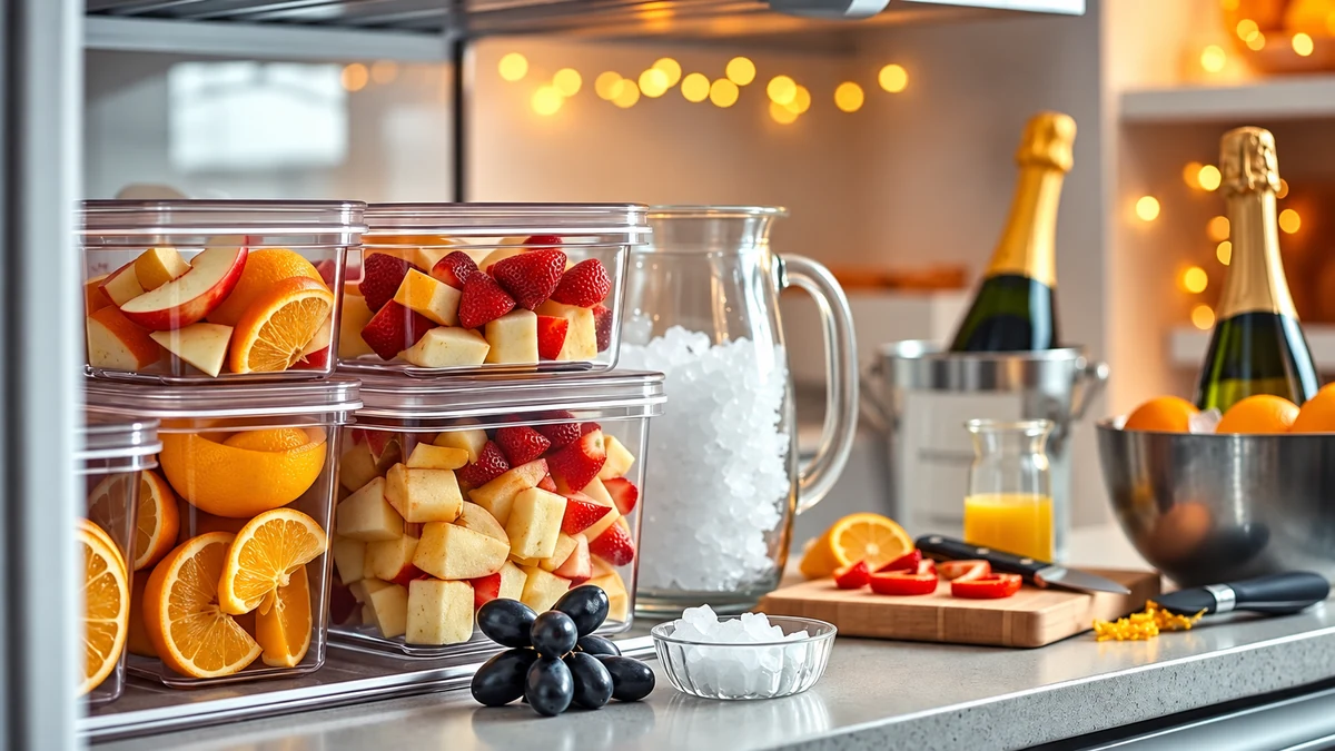 Chilled fruit stored separately for clericot