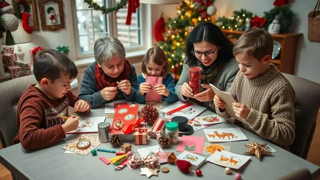 Christmas crafts and shared memories