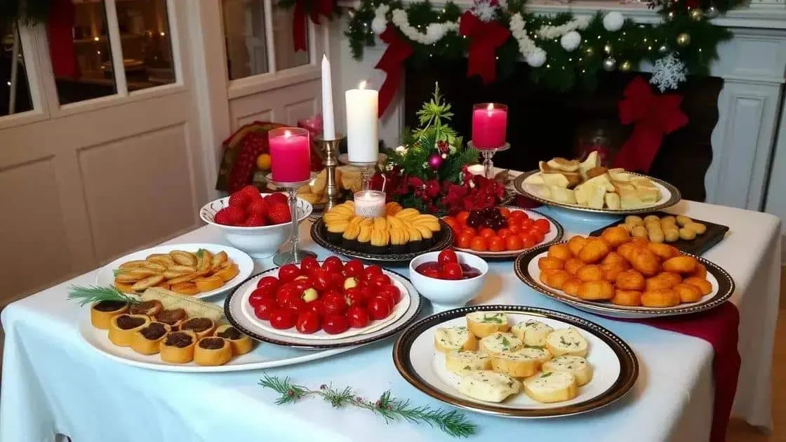 Christmas finger food platter