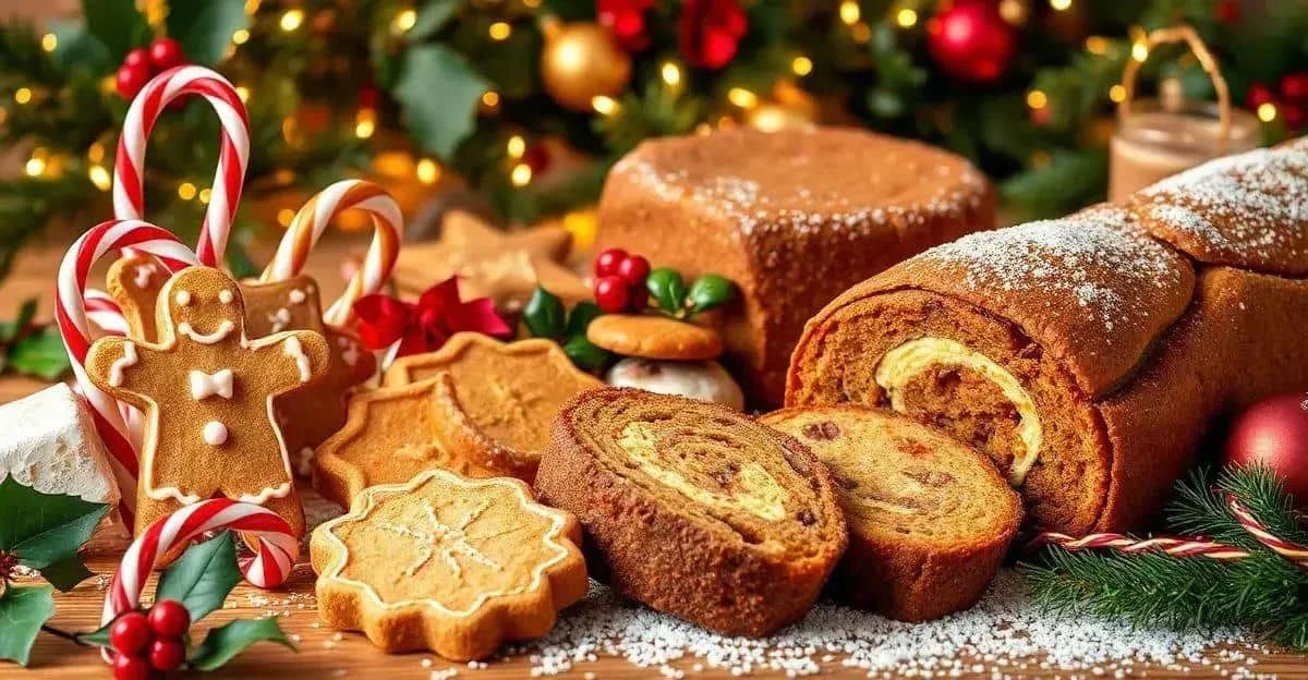 Christmas sweet breads and gingerbread figures