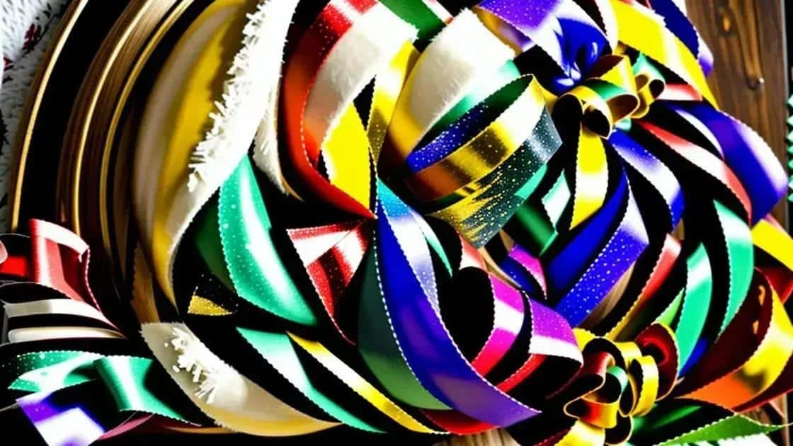 Colourful ribbons for handmade decorations Colourful ribbons for handmade decorations