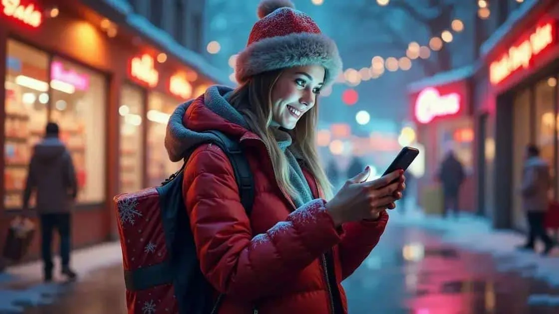 Comparing gift ideas while Christmas shopping