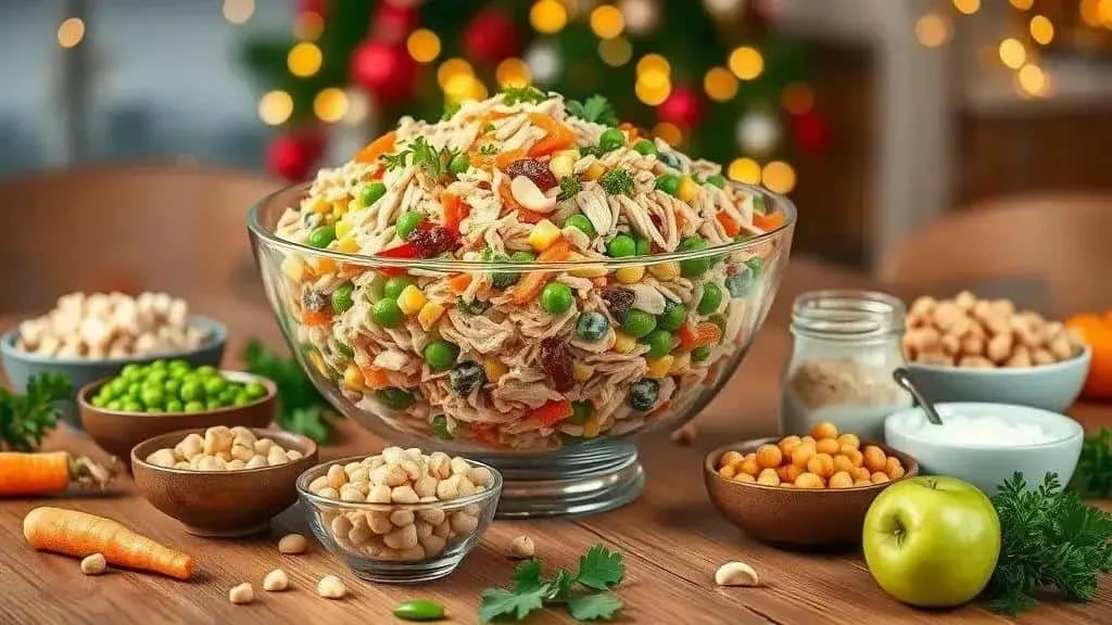 Creamy Brazilian salpicao salad