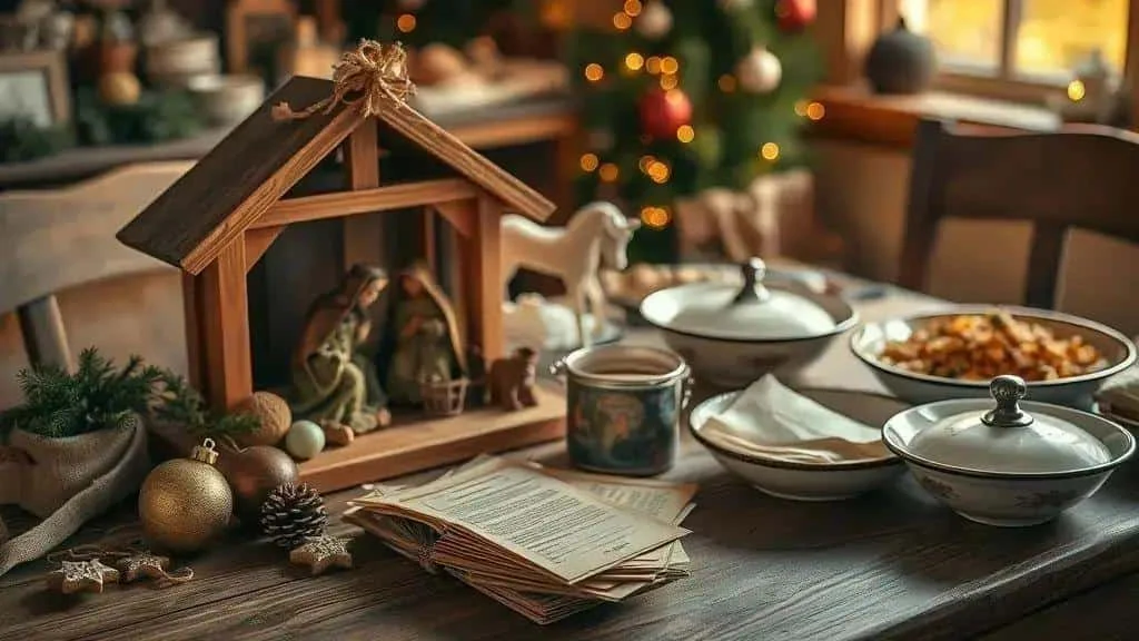 Family enjoying a traditional Christmas gathering
