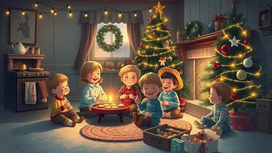 Family gathered at Christmas