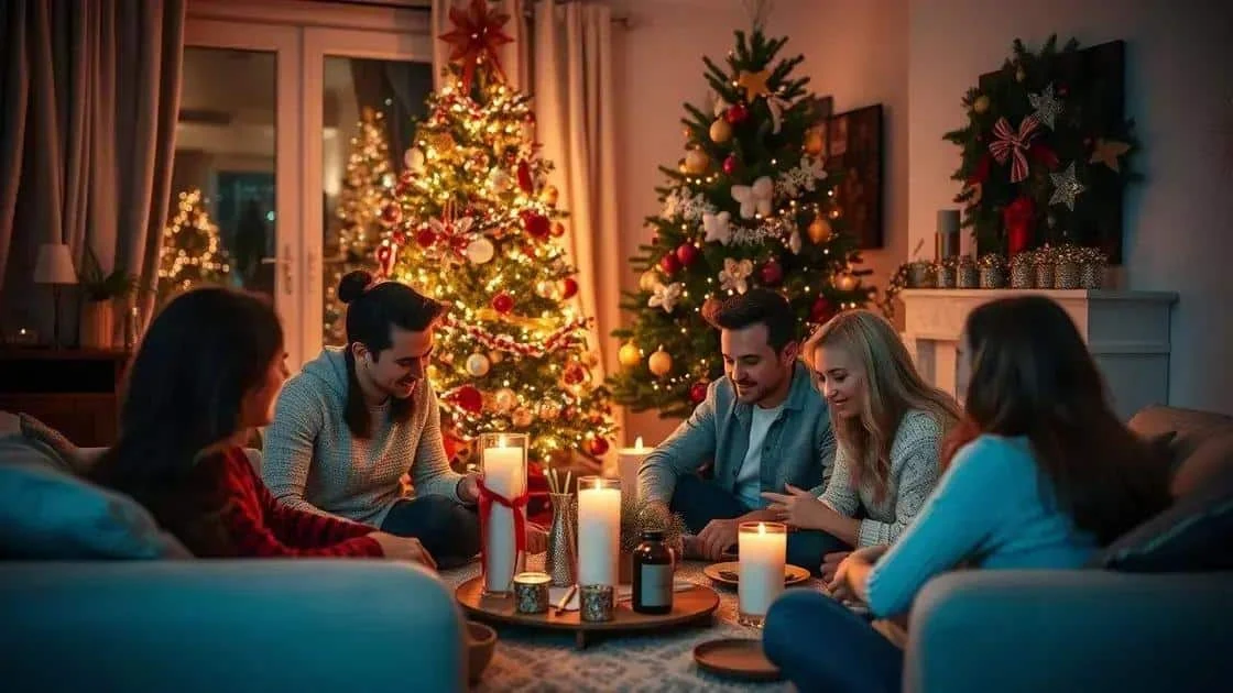 Family gathered for a festive dinner
