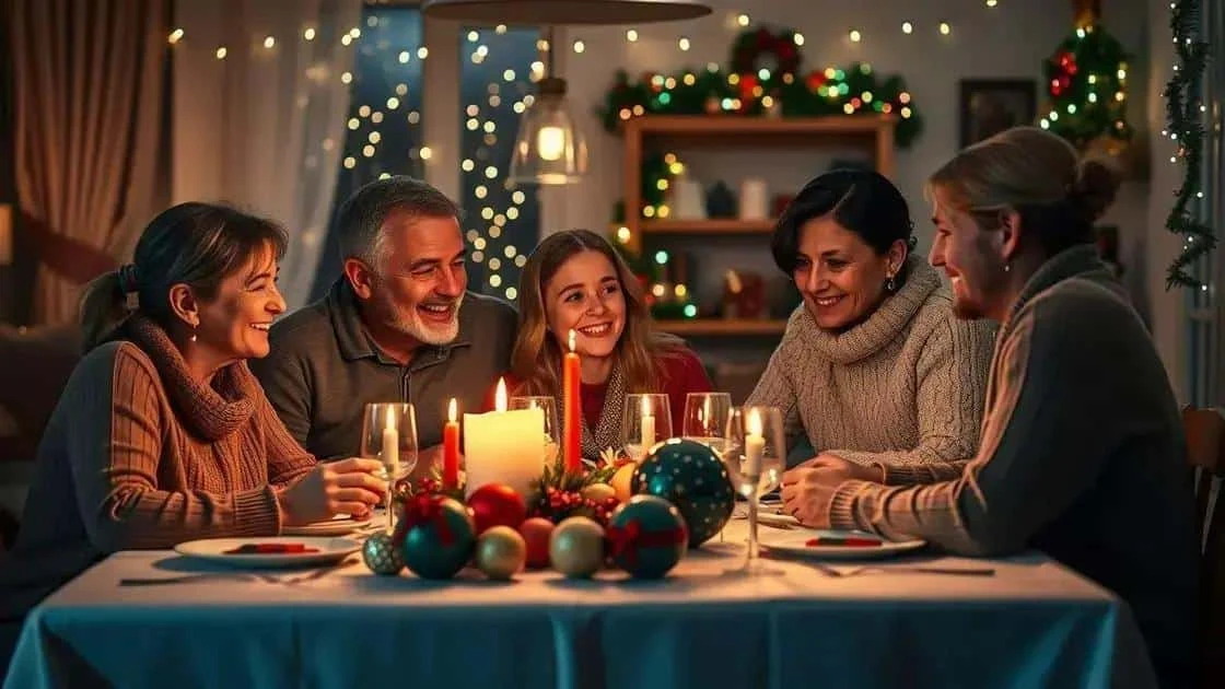 Family gathered for a festive meal Family gathered for a festive meal