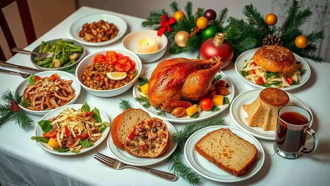 Food at Latin American Christmas meals