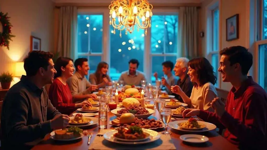 Friends sharing a meal around a long table Friends sharing a meal around a long table