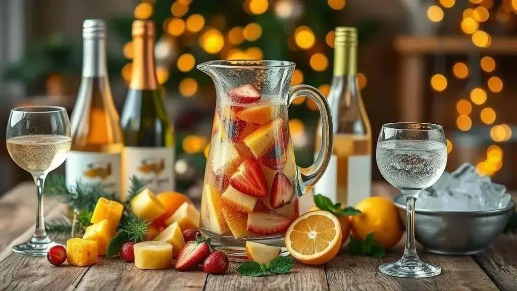 Fruit and wine for Christmas clericot