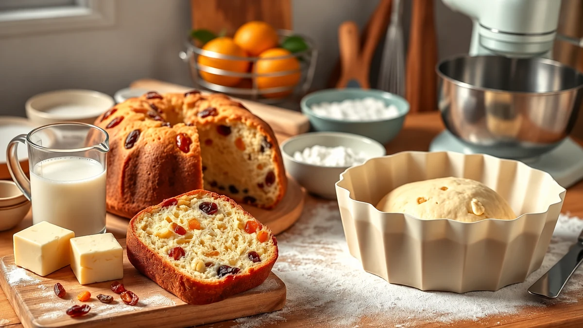 Fruit bread with plant-based baking ingredients