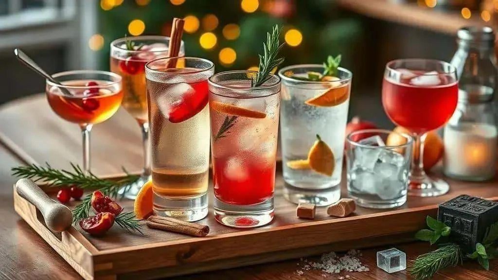 Glasses for serving festive drinks
