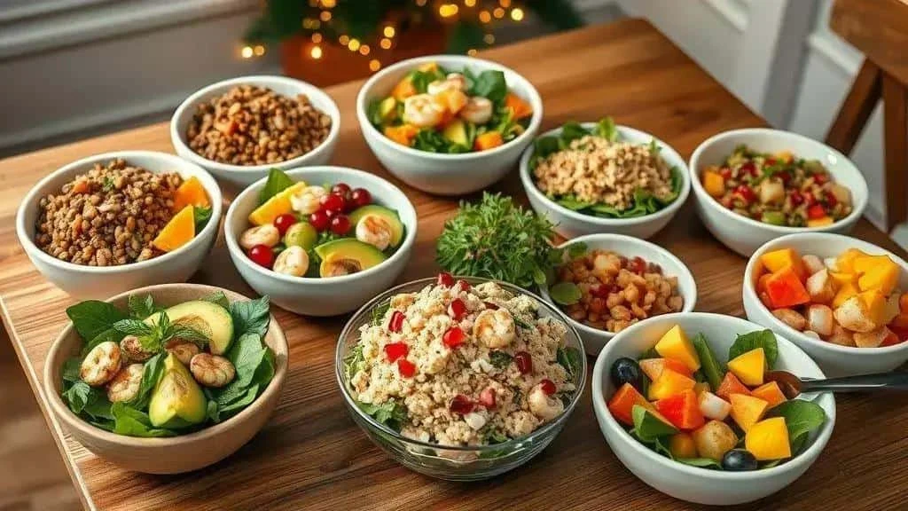 Grain, fruit and vegetable salads Grain, fruit and vegetable salads