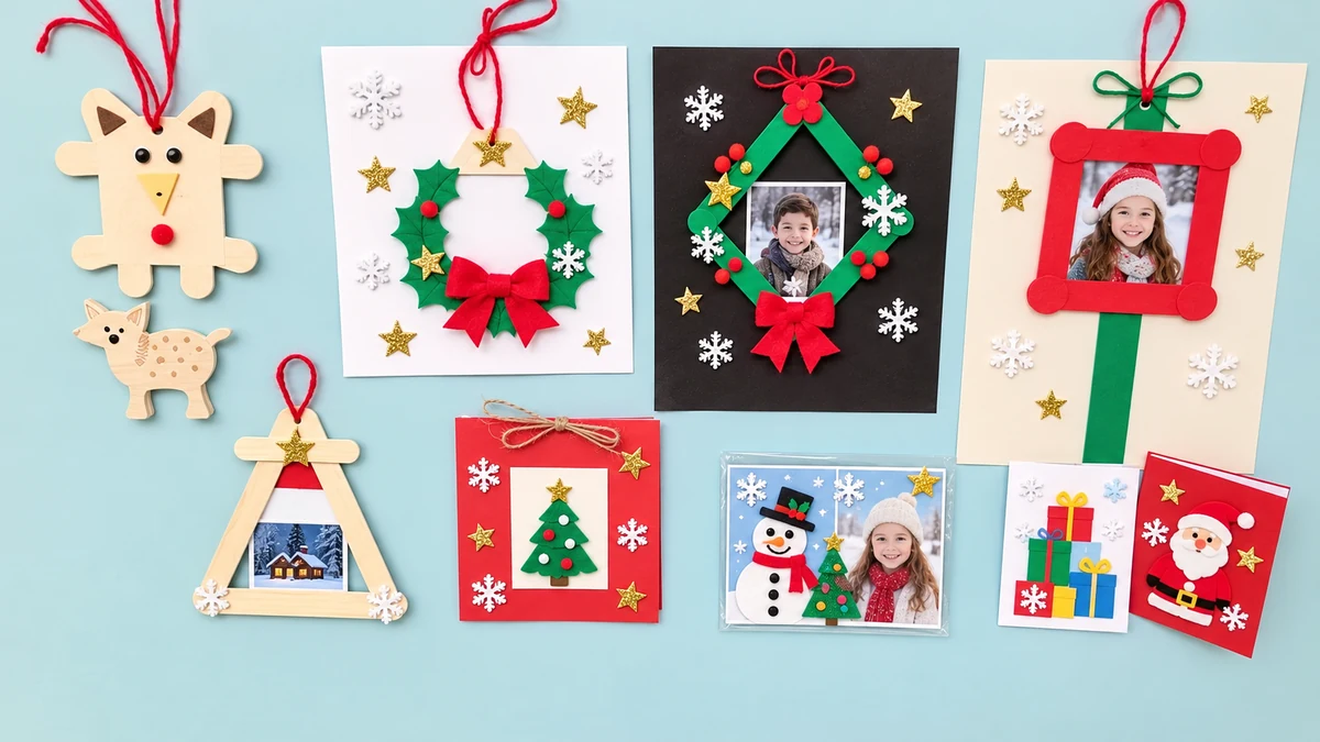 Handmade cards and photo-frame ornaments