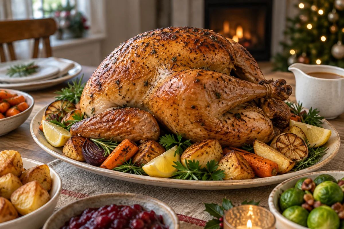 Herb and olive oil roast turkey Herb and olive oil roast turkey