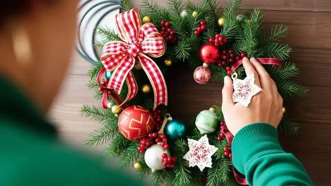 How to make a personalised Christmas wreath