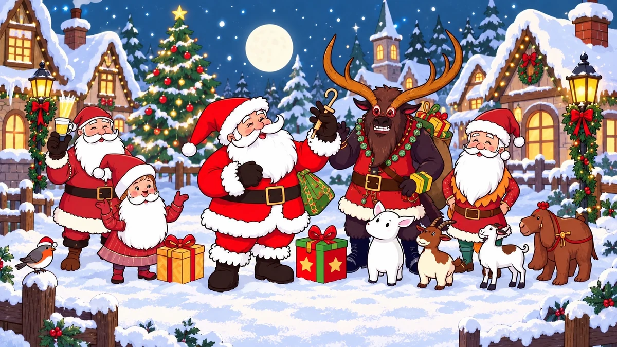 Illustrative Christmas ghost story scene