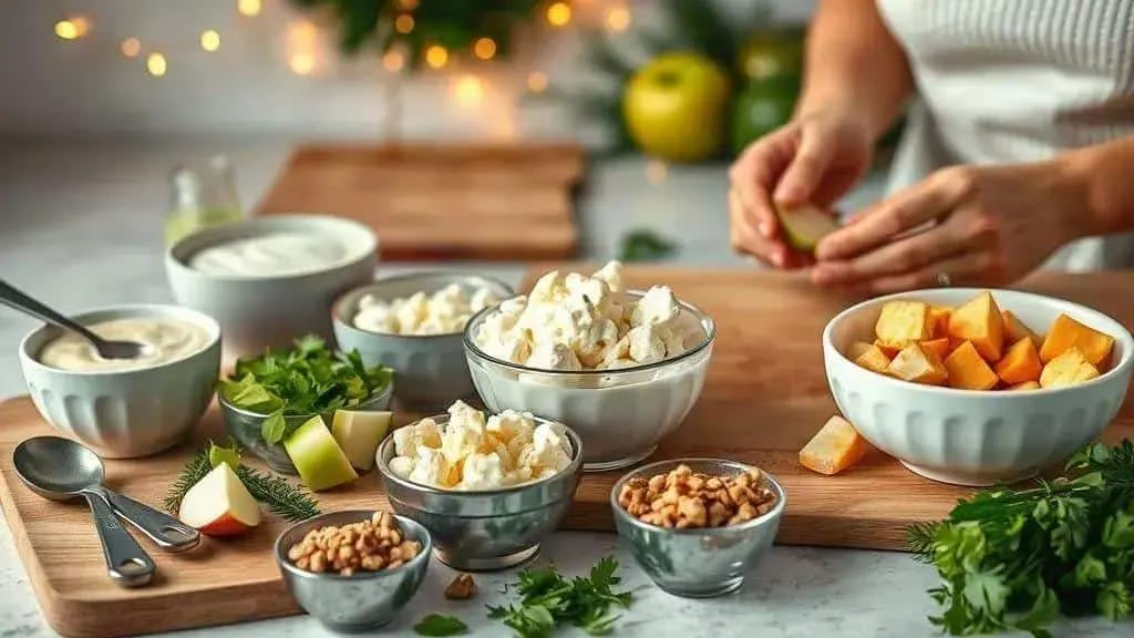 Ingredients for alternative potato salad dressings