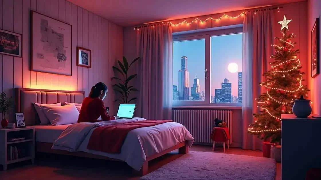 Laptop in a hotel room
