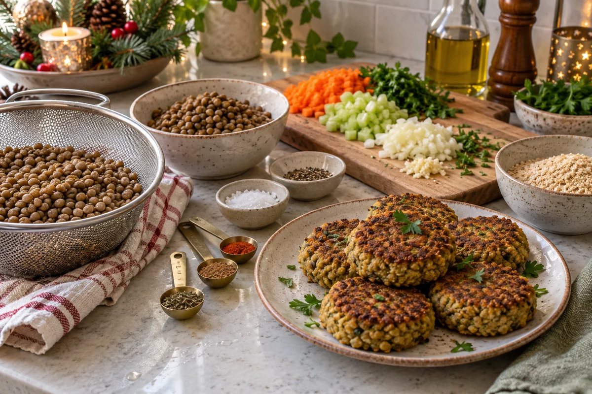 Lentil preparation ingredients