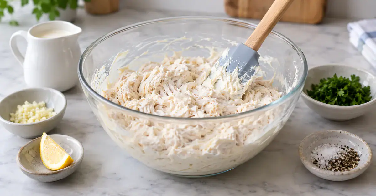 Creamy Chicken Pâté for Canapés 2 Preparing the chicken spread