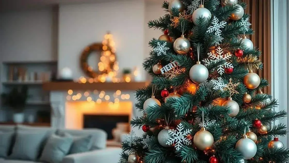 Modern Christmas tree display