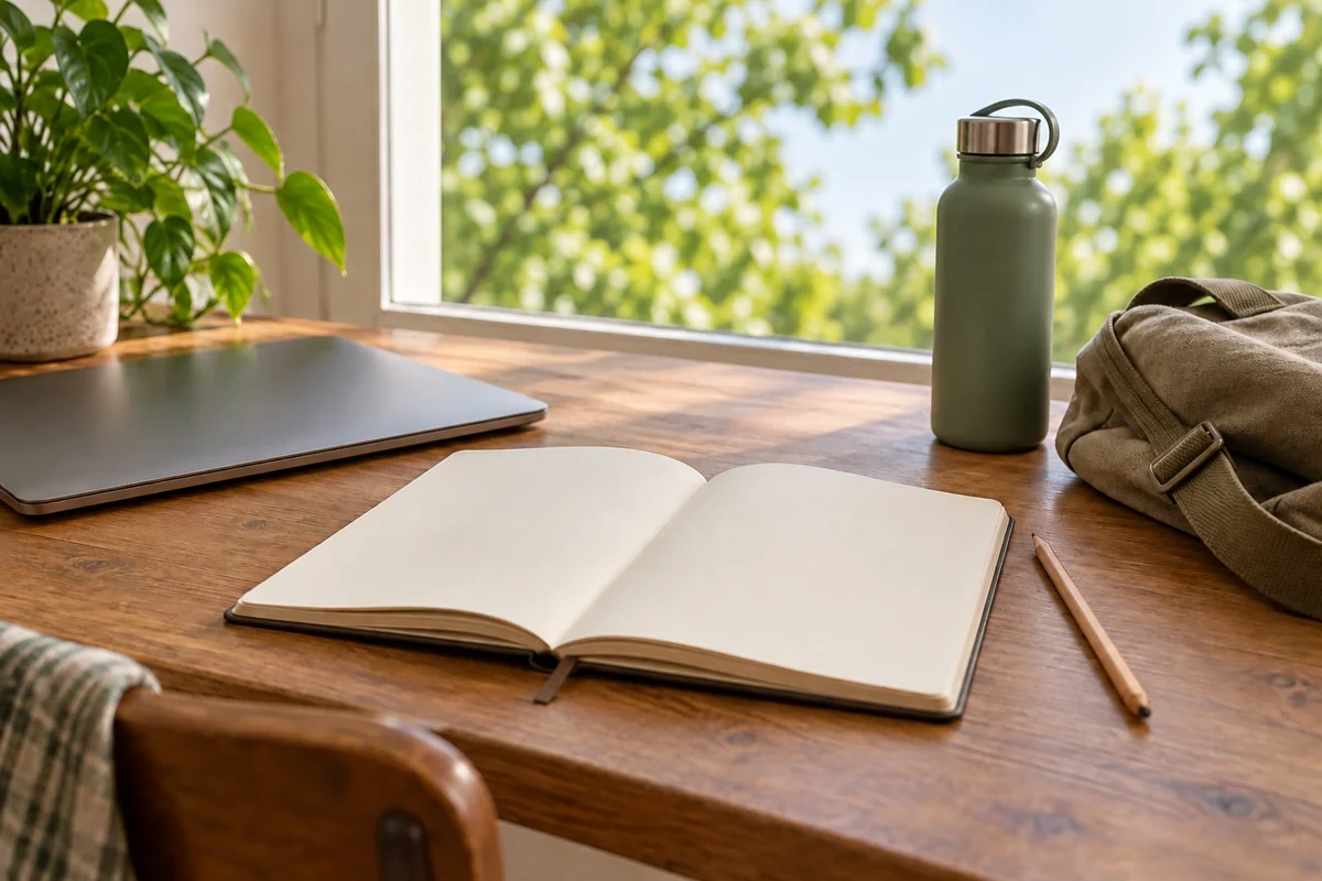 Notebook for planning Christmas meals and quantities