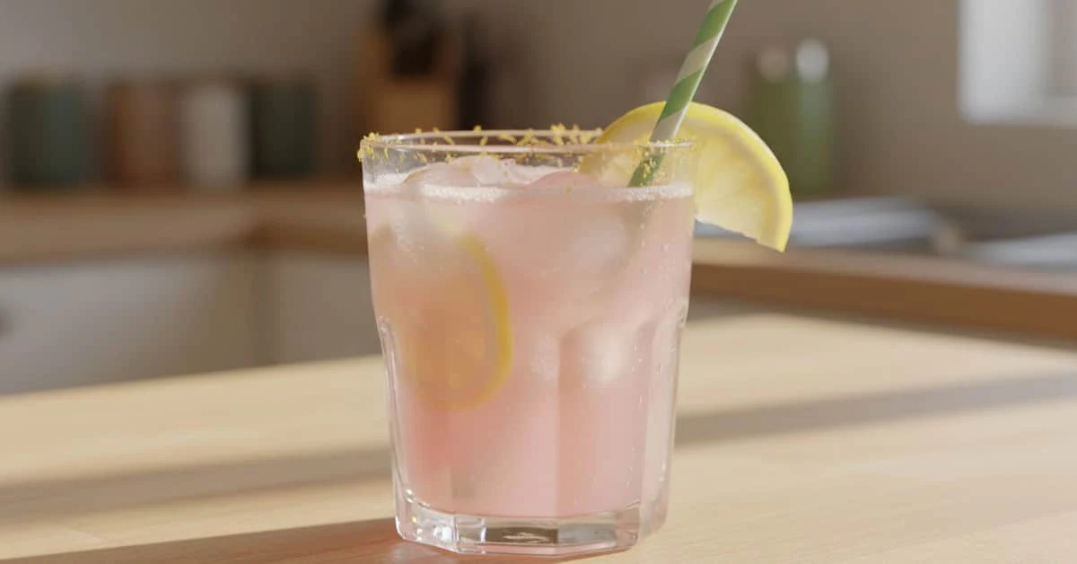Pink lemonade with citrus slices