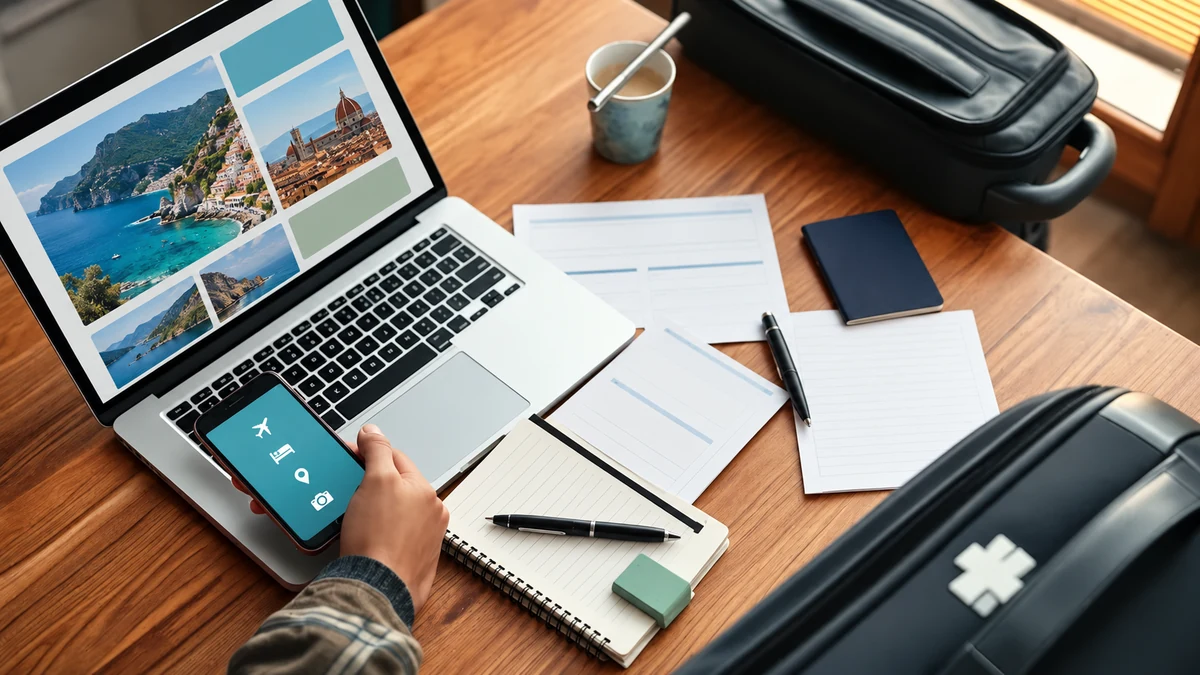 Planning bookings and documents for a New Year holiday