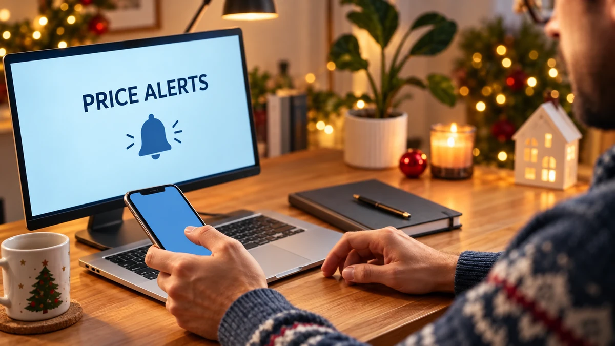 Price alerts illustration with a notification bell