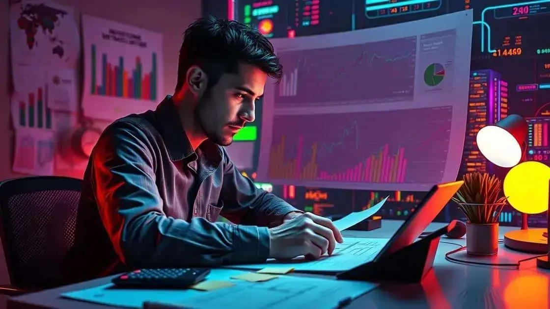 Reviewing a spending plan at a desk