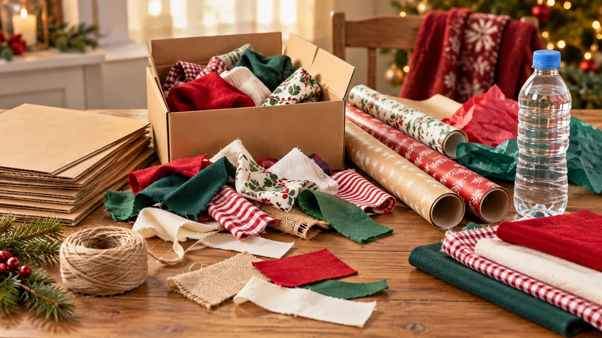 Safe reusable materials for Christmas crafts