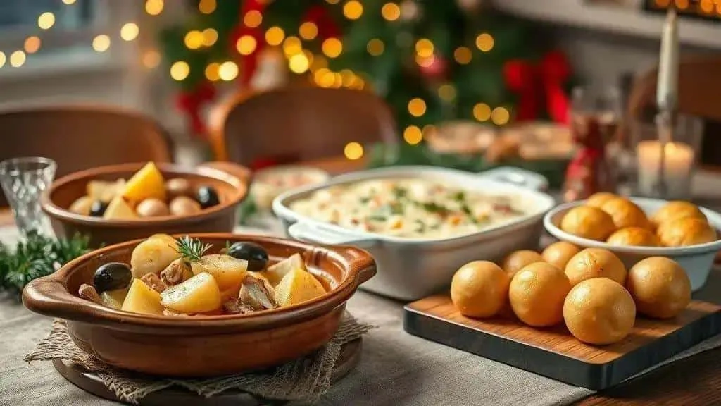 Salt cod bakes and golden fritters for a festive meal