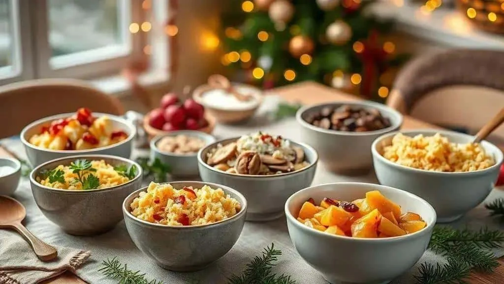Selection of savoury Brazilian farofas