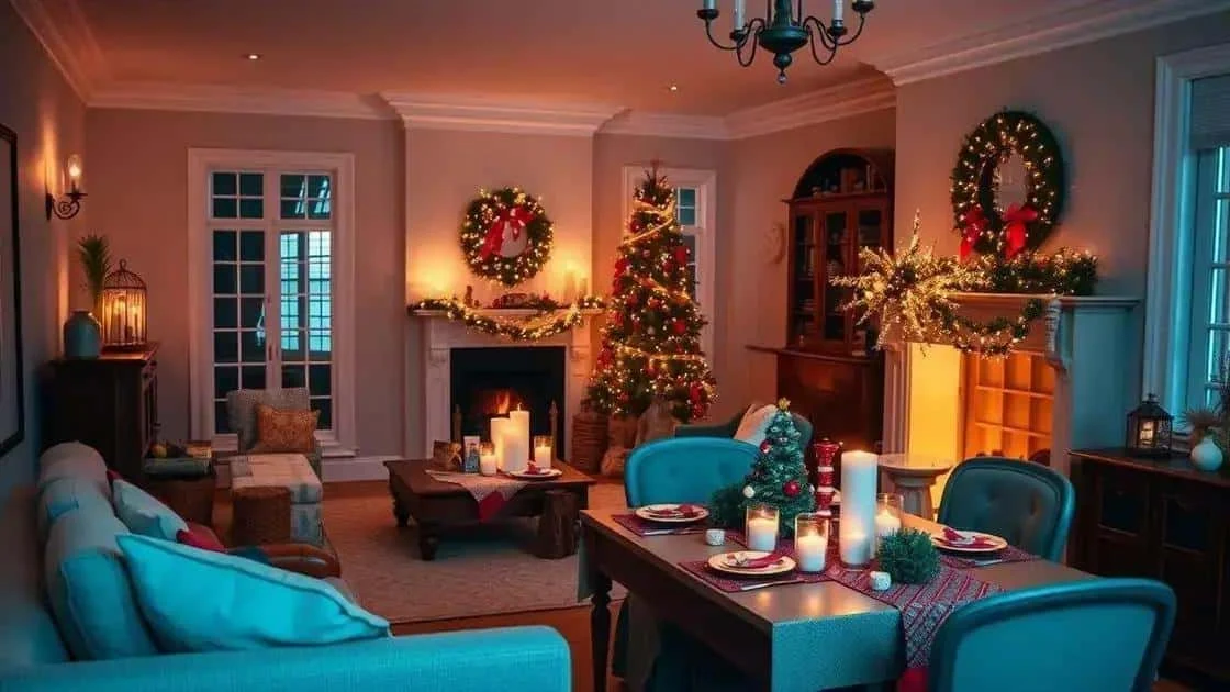 Sitting room decorated for Christmas Sitting room decorated for Christmas