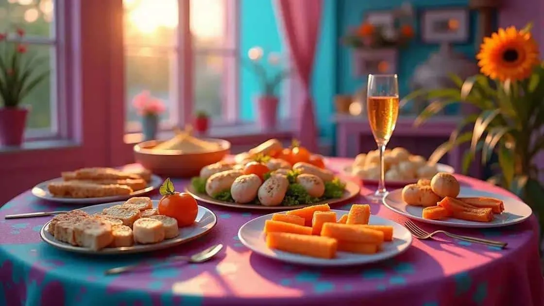 Small bites arranged for a gathering