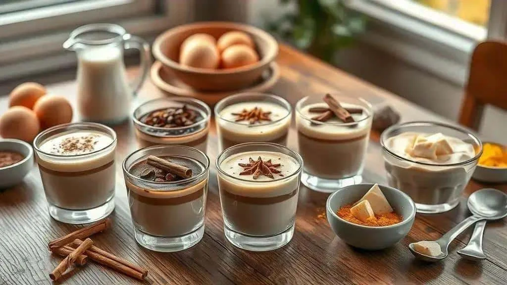 Small glasses of creamy gemada