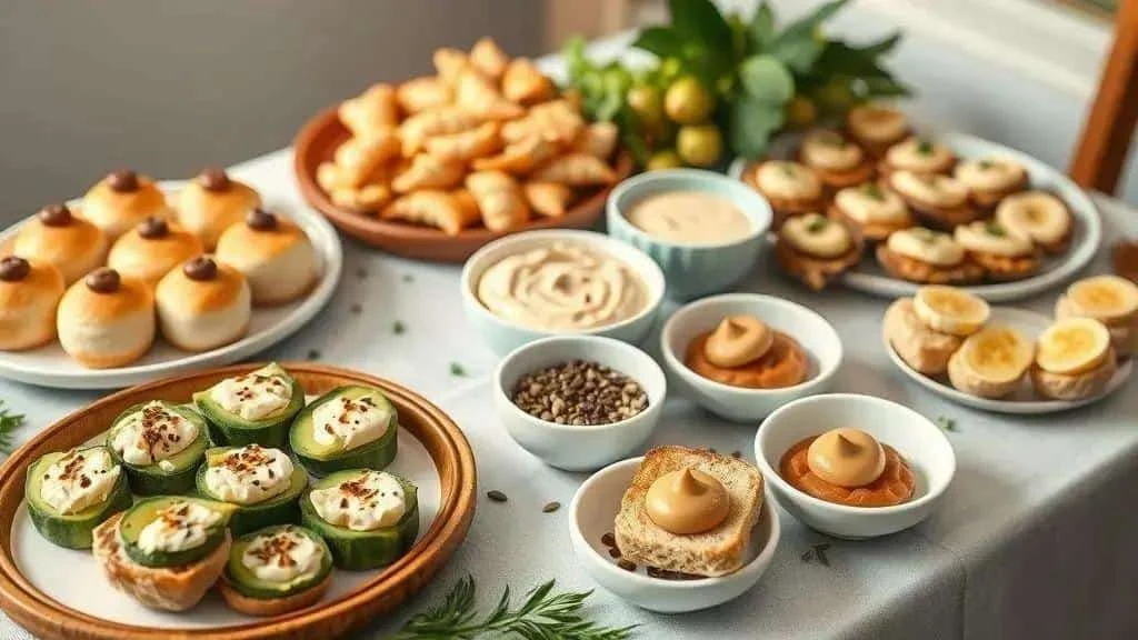 Small savoury snacks and sandwich filling ideas