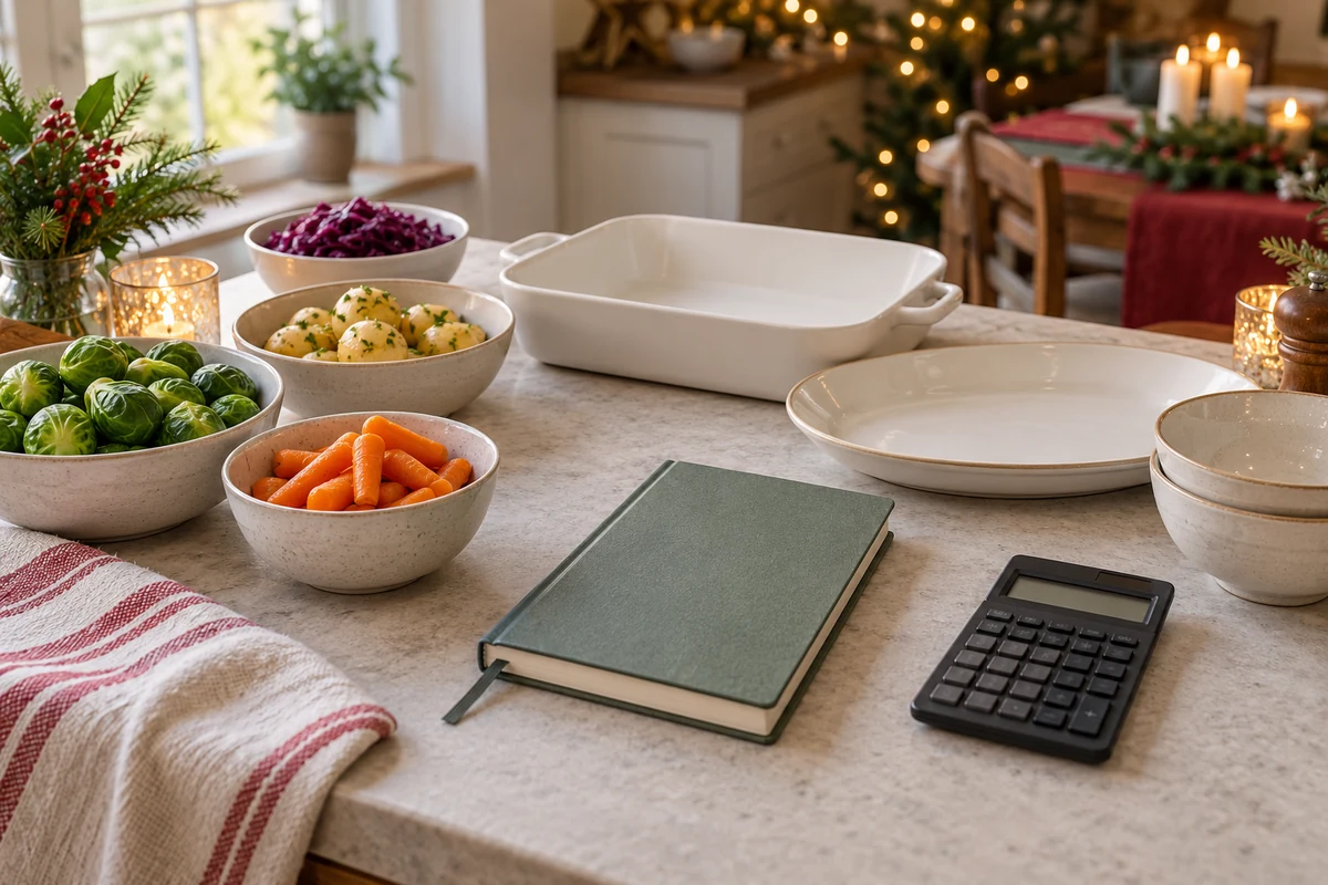 Traditional Brazilian Christmas feast with turkey and side dishes