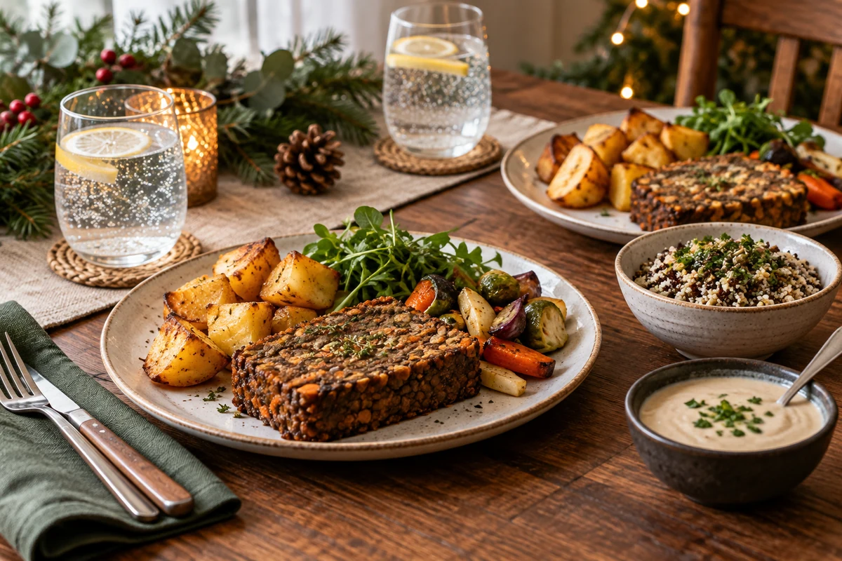 Vegan Christmas dinner for two